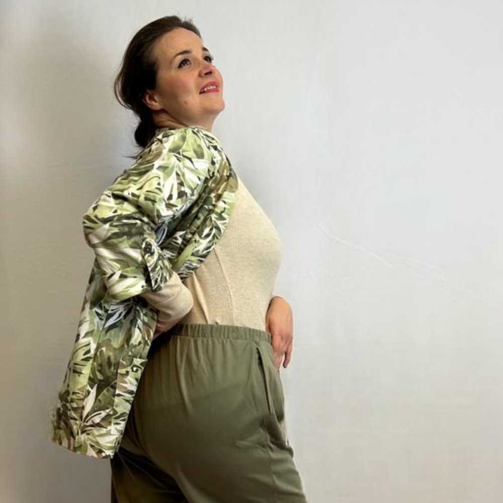 Allison Daley Palm Frond Cardigan